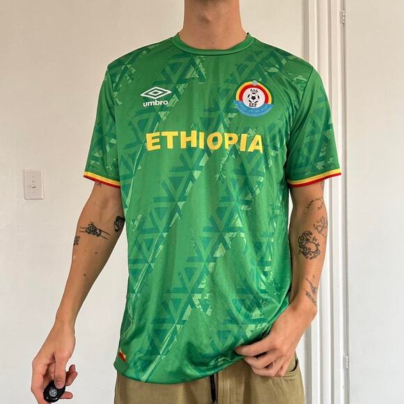 2021 Ethiopia Umbro Home Soccer Futbol Club FC Jersey Shirt - Picture 6 of 7